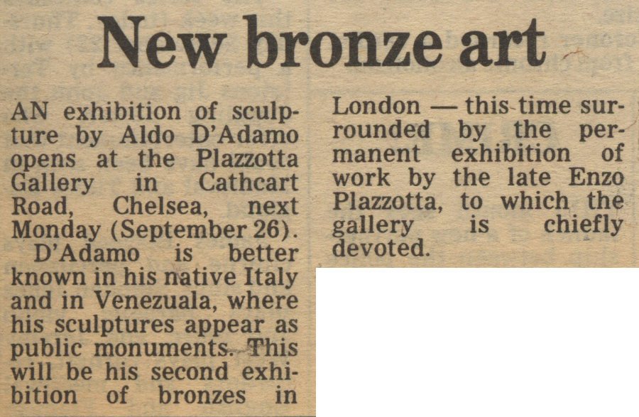 19830923 ALDO D'ADAMO SCULPTURE AT PLAZZOTTA GALLERY CN.jpg
